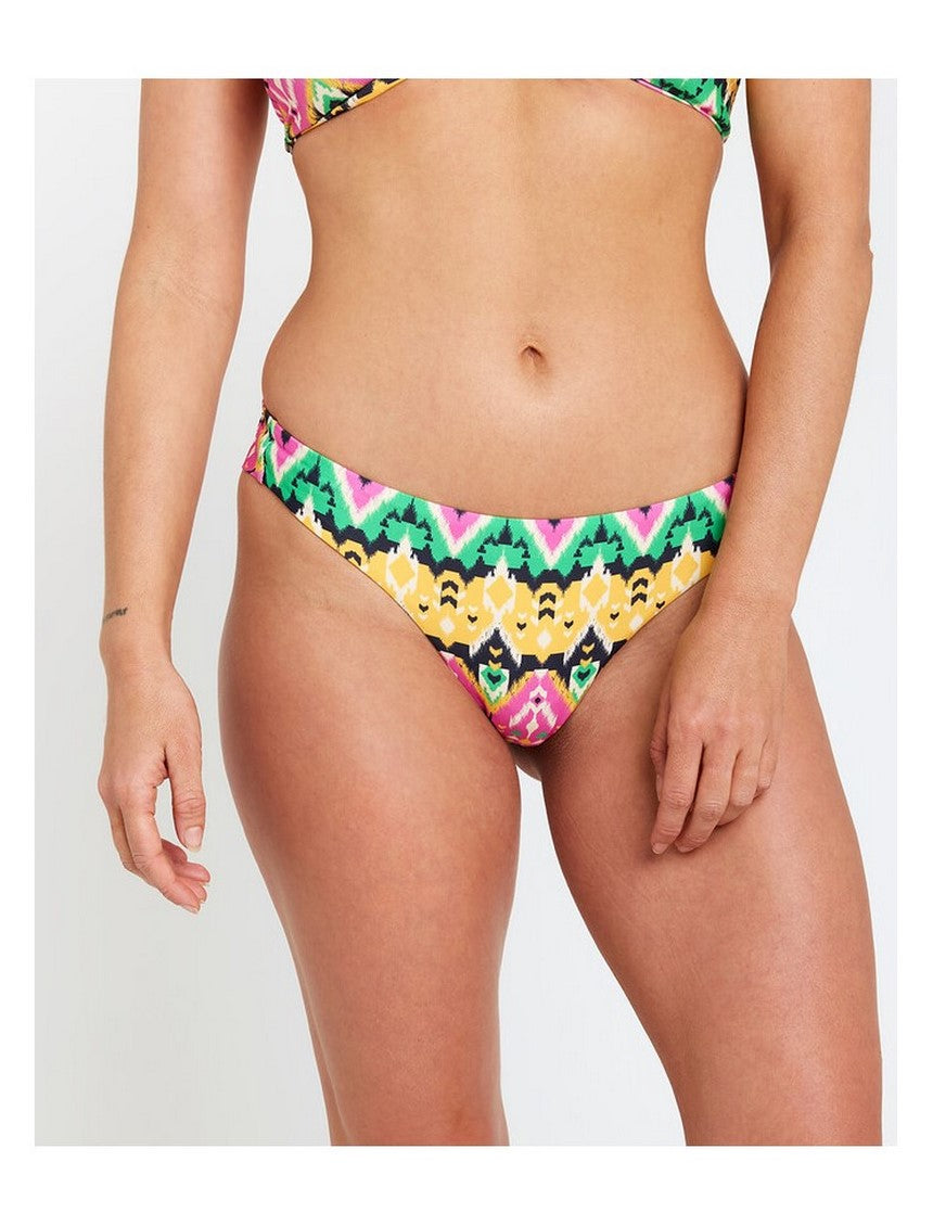 Majtki kąpielowe RIP CURL Ikat Geo Cheeky Pant turkusowe