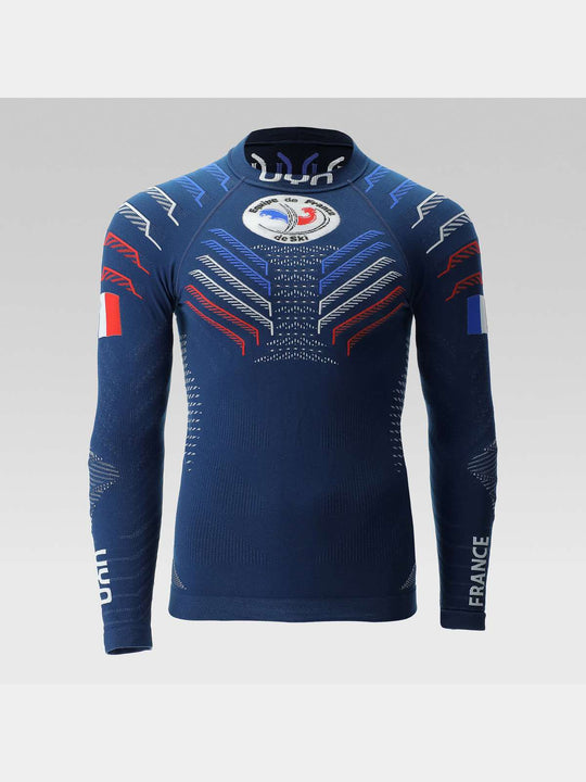 Koszulka termoaktywna UYN Natyon 3.0 Junior France Uw Shirt Lg Sl.Turtle Neck multicolor
