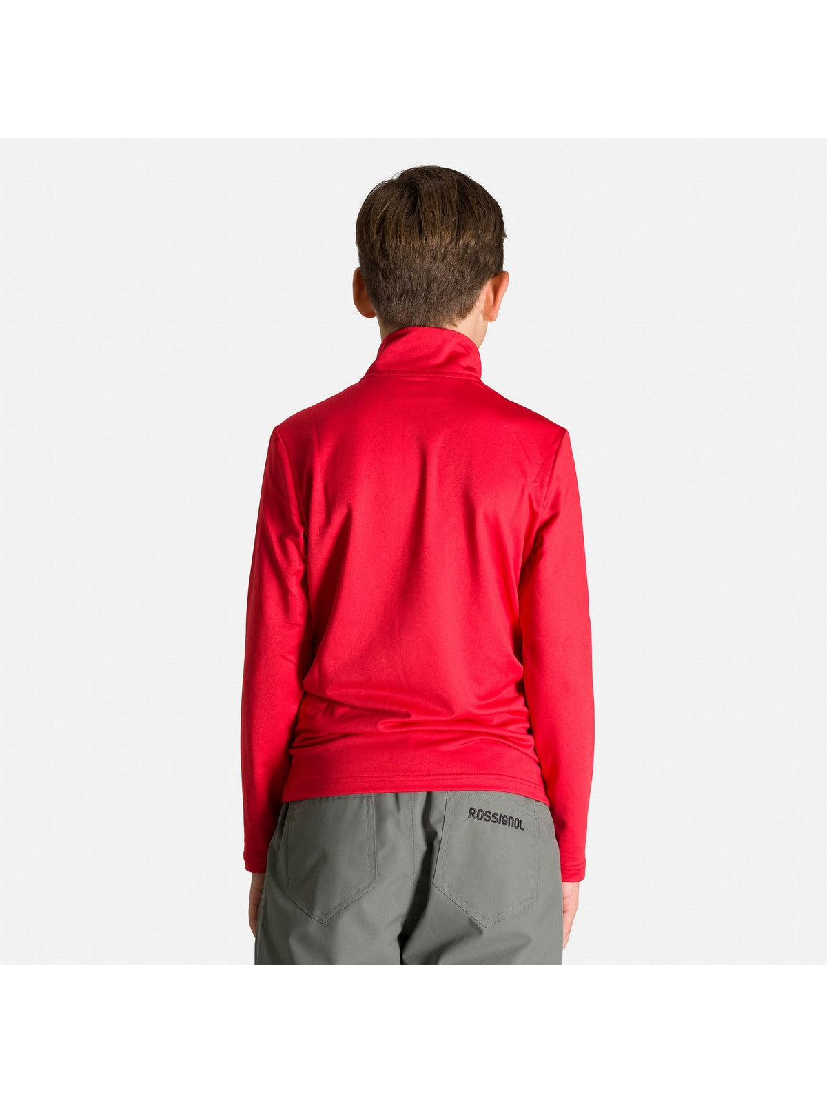 Koszulka termoaktywna chłopięca Rossignol Boy 1/2 Zip Warm Stretch czerwony - Bluza - Adventure Sports