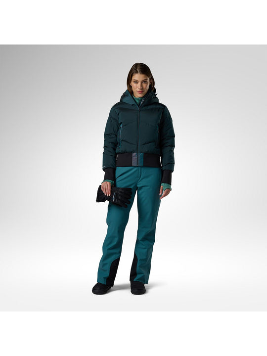 Kurtka narciarska damska ROSSIGNOL W Snowblaze Down Bomber Jacket zielona
