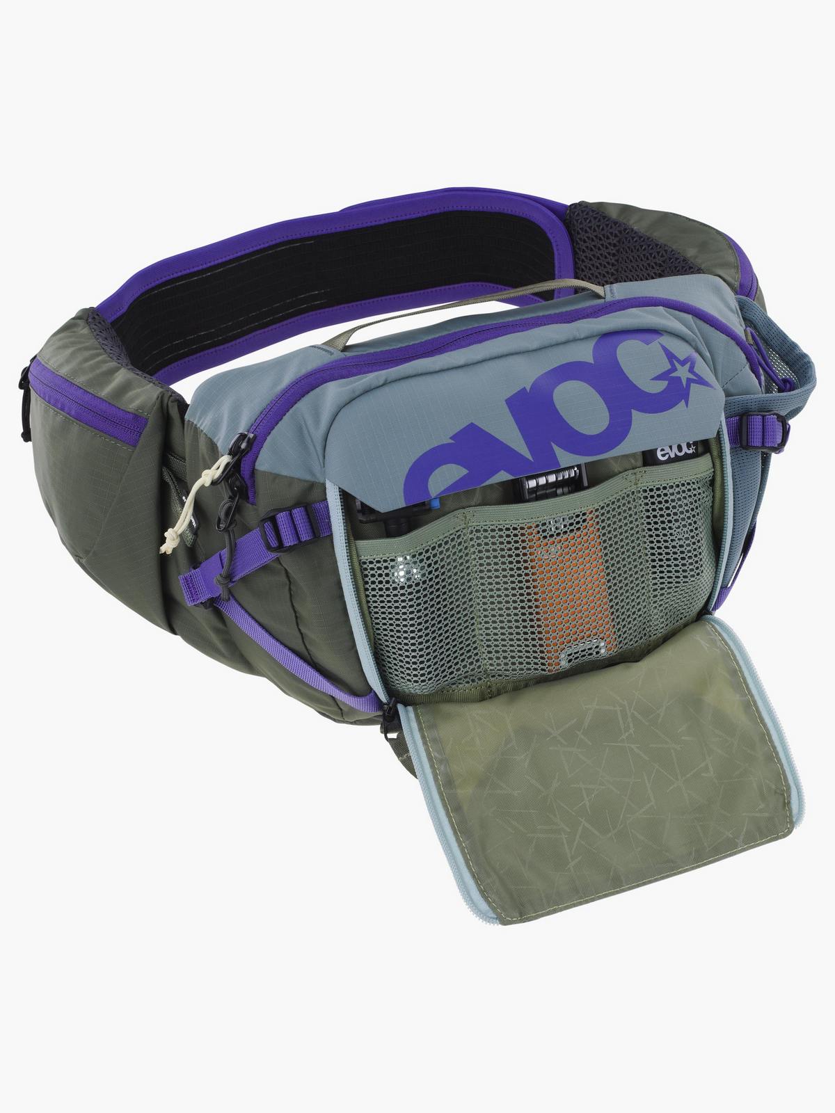 Nerka rowerowa EVOC Hip Pack Pro 3 steel/violet/dark olive