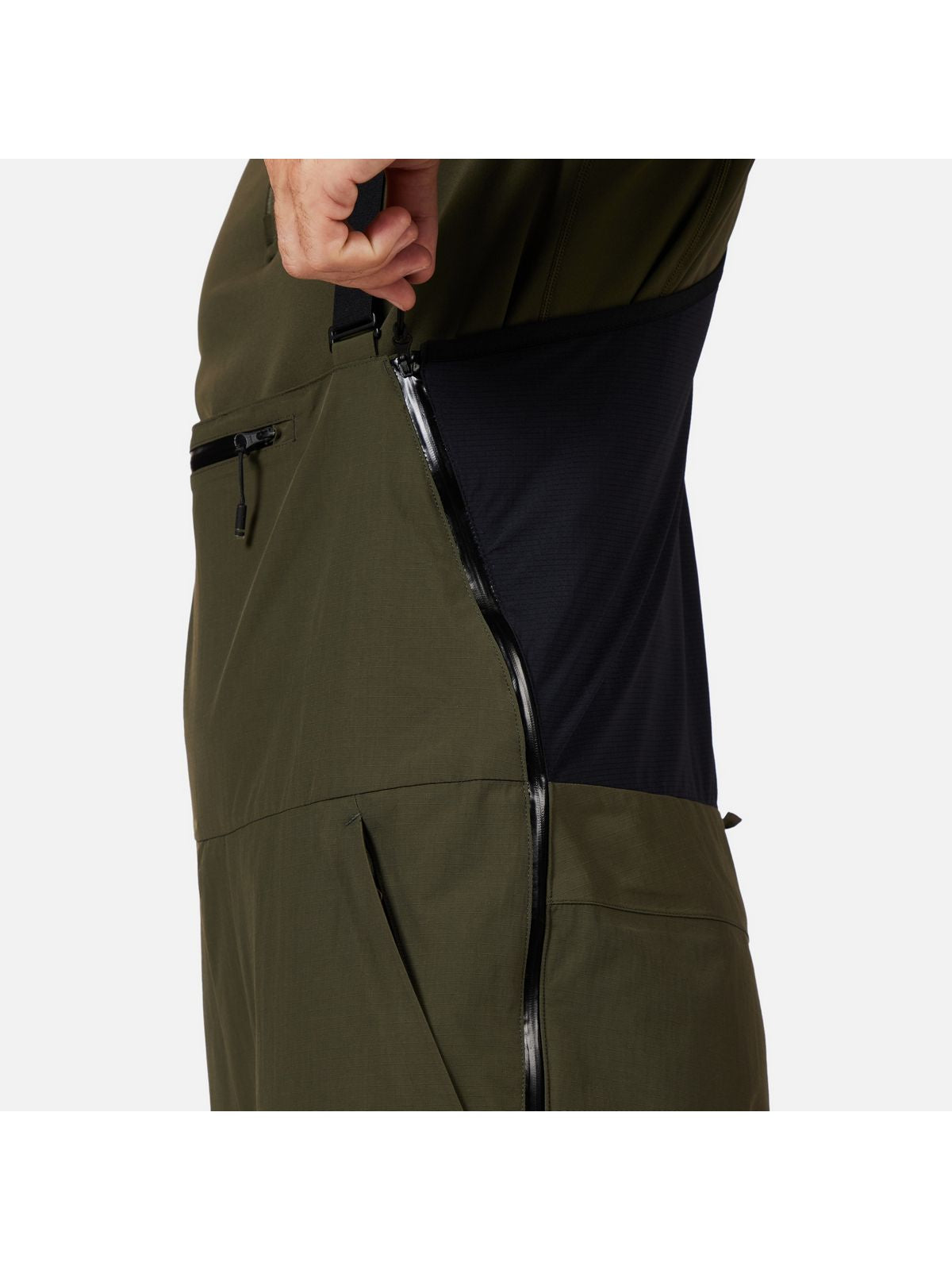 Spodnie narciarskie męskie ROSSIGNOL Outerlimits Insulated BIB zielone