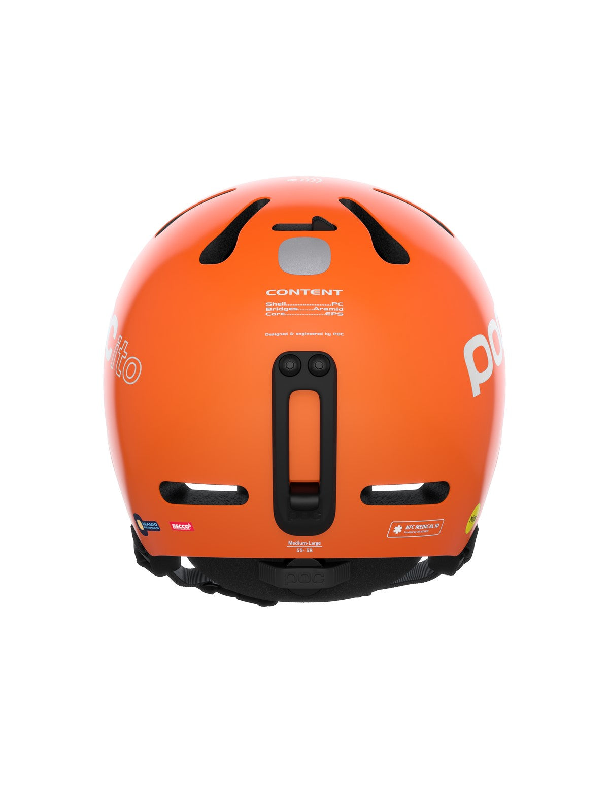 Kask narciarski POC dziecięcy POCITO FORNIX MIPS pomarańczowy - Adventure Sports