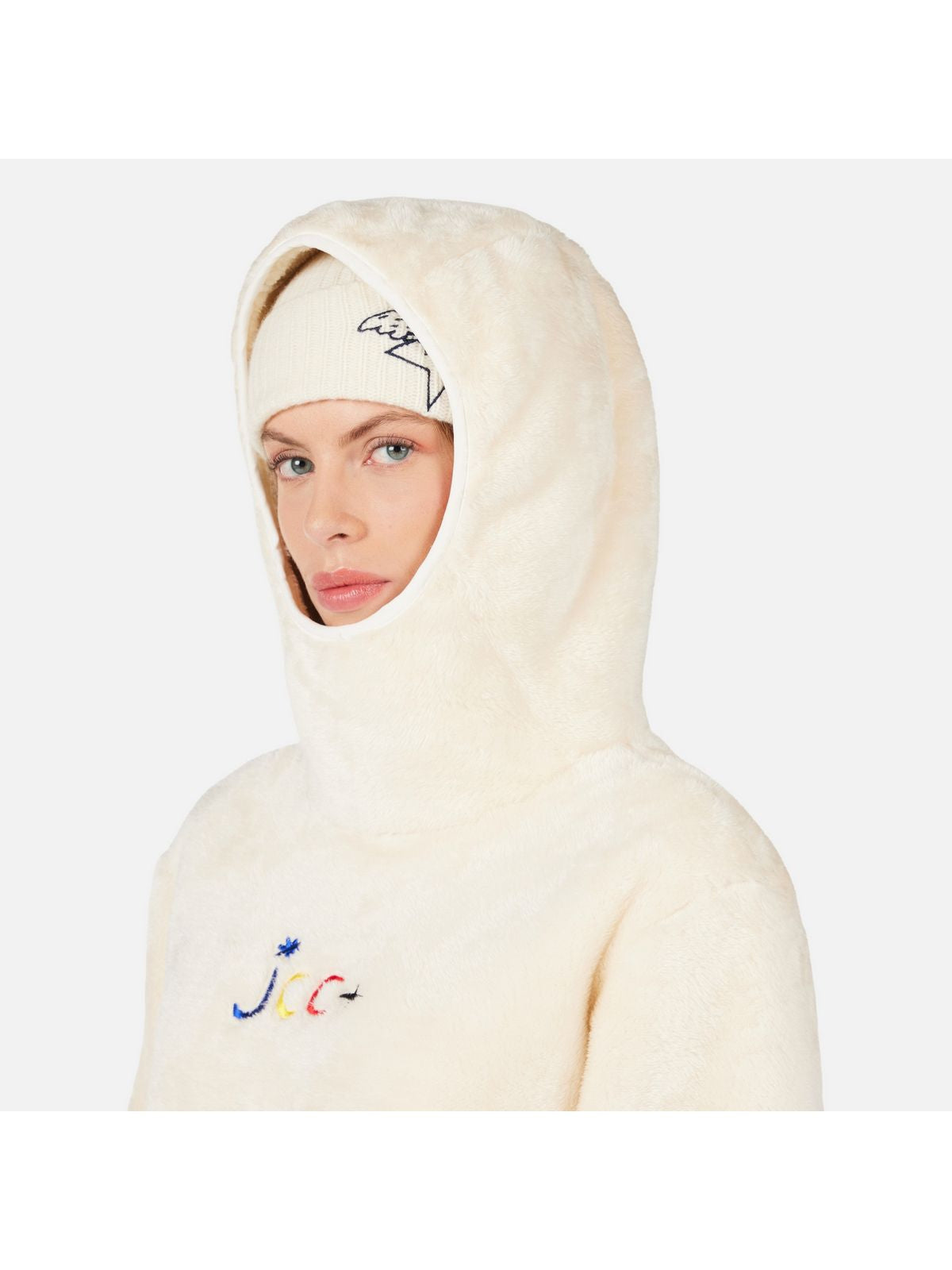 Bluza damska ROSSIGNOL W JCC VALDIZ FLEECE biały