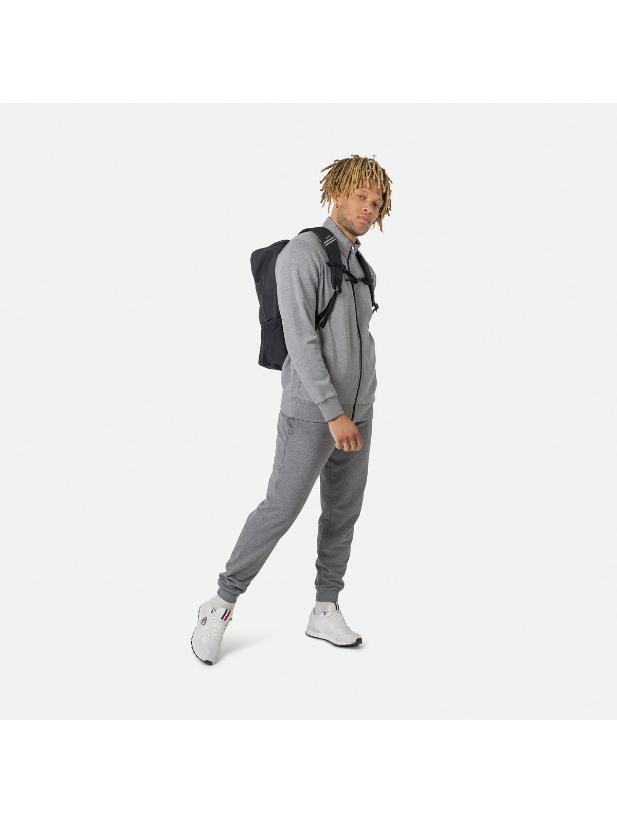 Spodnie dresowe męskie Rossignol LOGO PANT FL szary - Adventure Sports