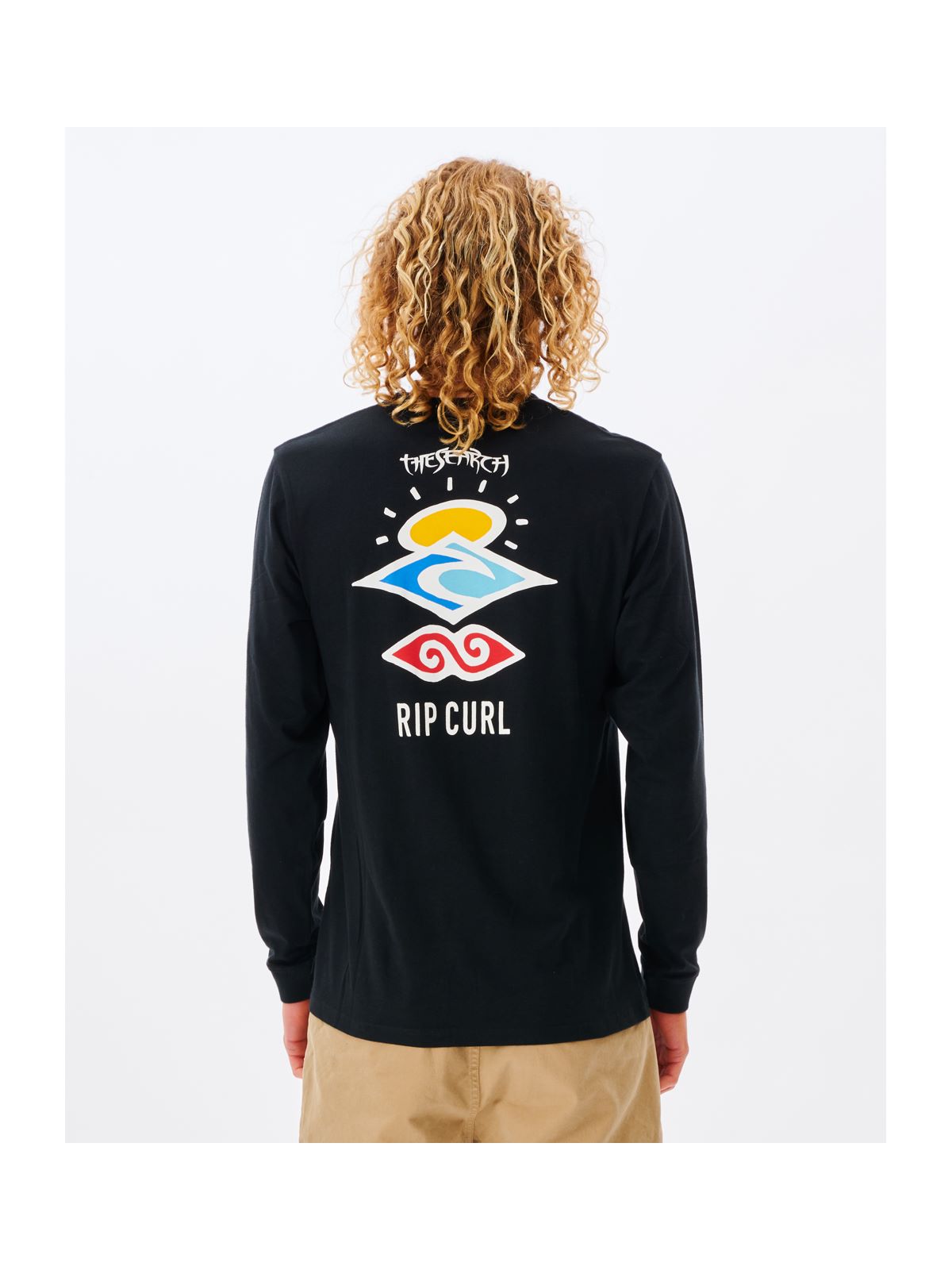 Koszulka RIP CURL Search Icon L/S Tee czarny - Adventure Sports