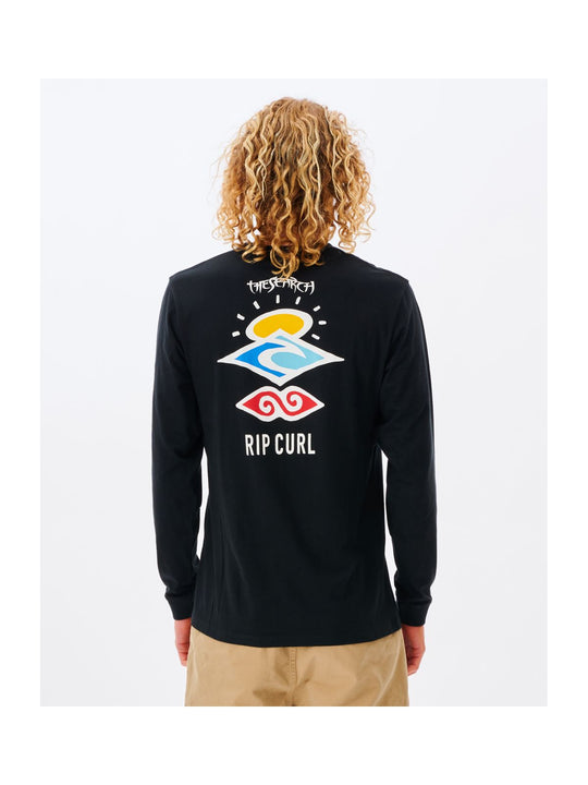 Koszulka RIP CURL Search Icon L/S Tee czarny - Adventure Sports
