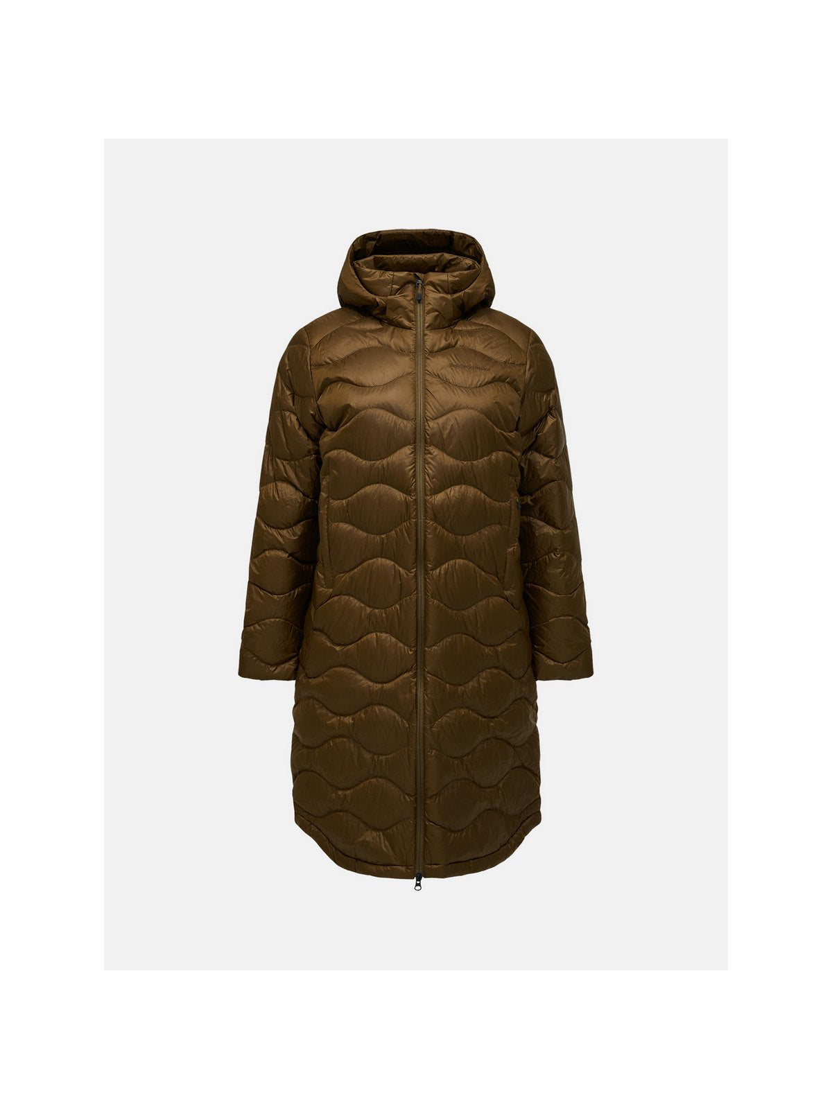 Płaszcz puchowa damski PEAK PERFORMANCE Helium Down Coat brązowy