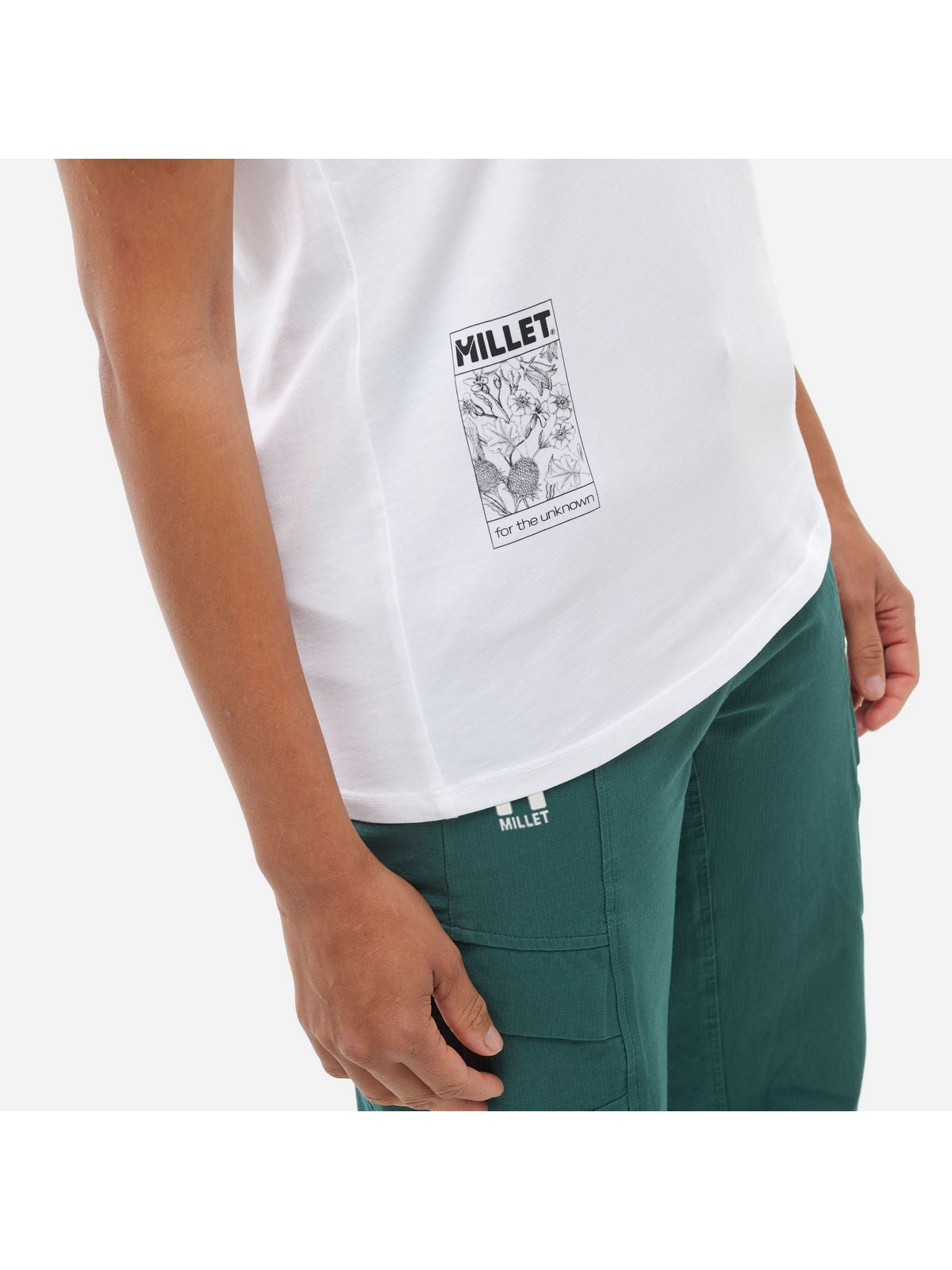 Koszulka damska MILLET Chamonix Flower Ts Ss W biała
