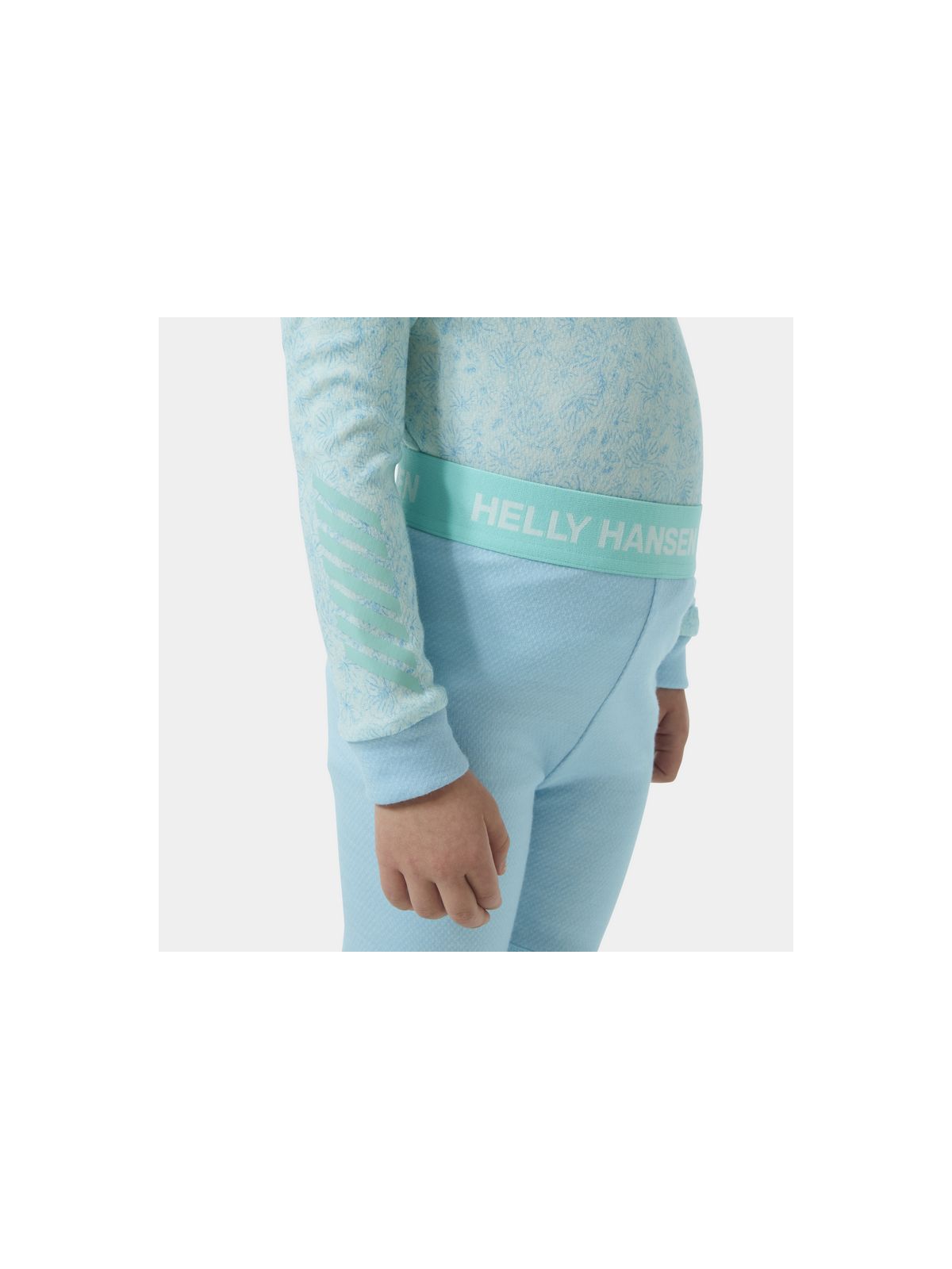 Bielizna dziecięca HELLY HANSEN K Graphic Lifa Merino Set kolor niebieski