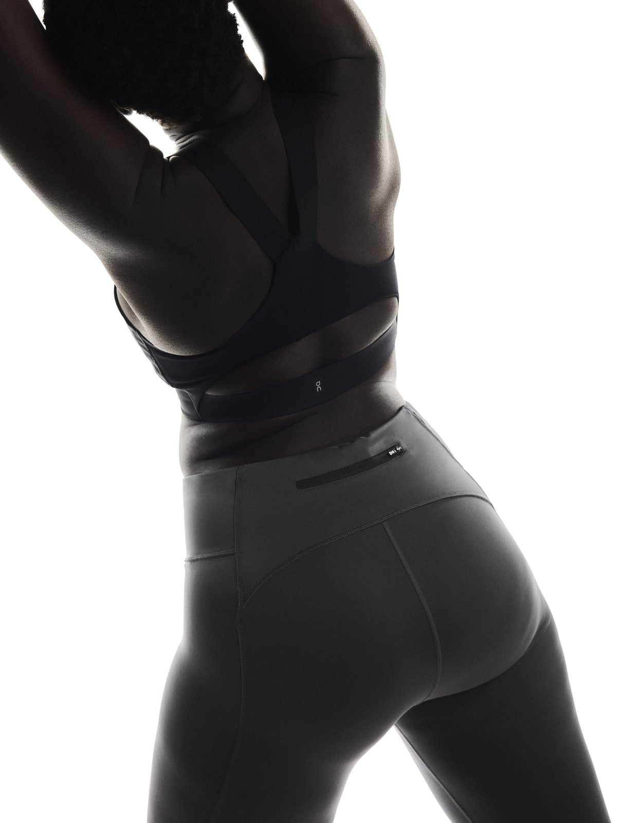 Legginsy biegowe damskie ON RUNNING Performance Tights 7/8 szary - Adventure Sports