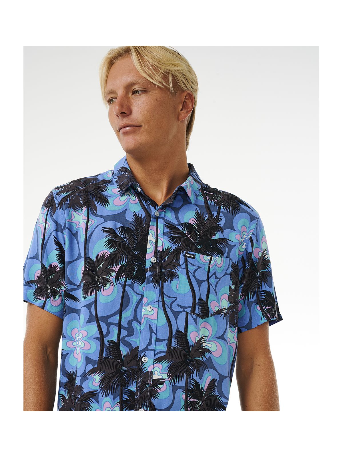 Koszula RIP CURL Barrel Killa S/S Shirt niebieski - Adventure Sports