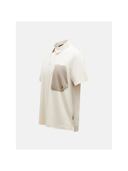 Koszulka PEAK PERFORMANCE Pocket Polo Men beżowy - Adventure Sports
