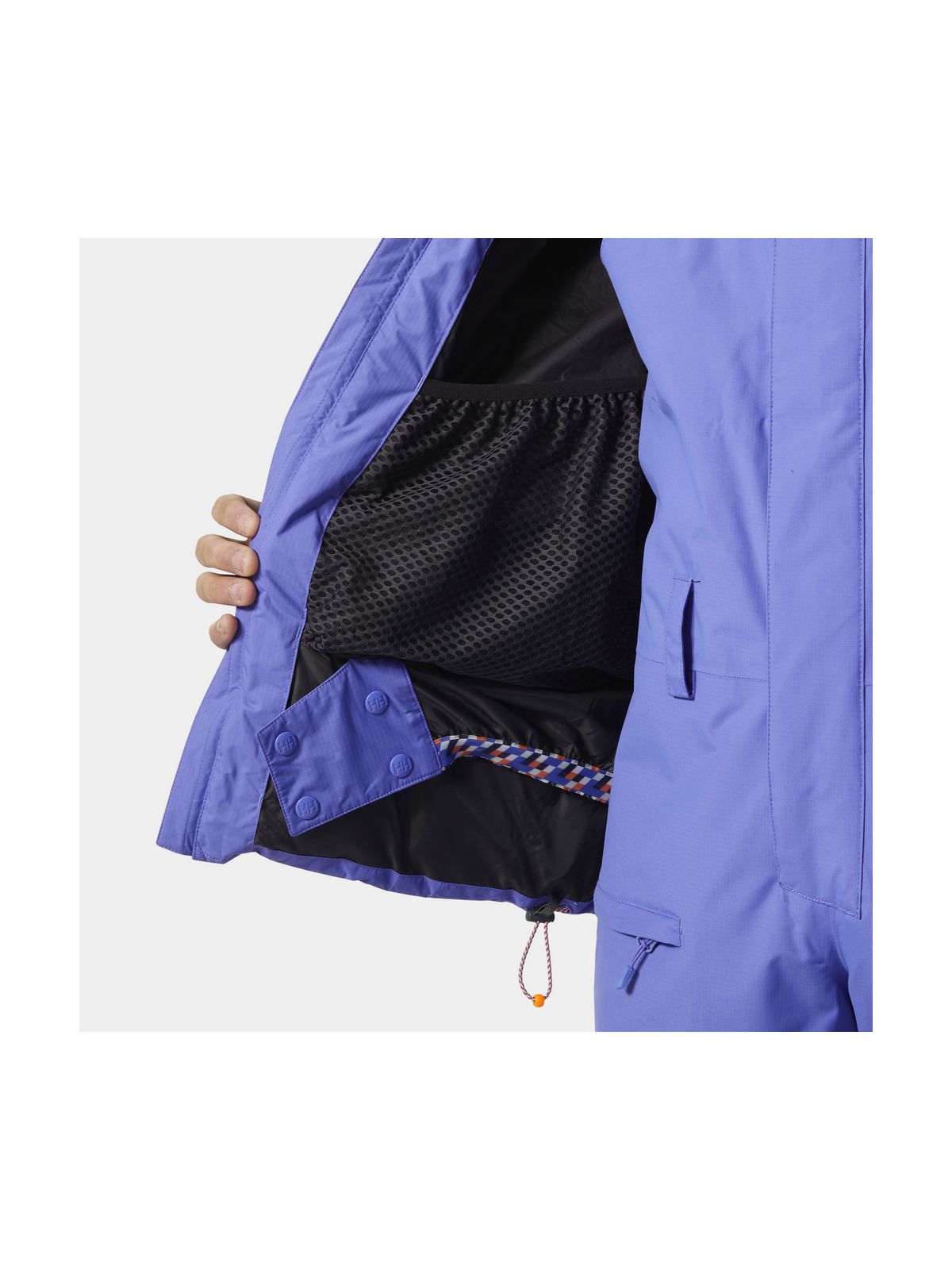 Kurtka narciarska męska HELLY HANSEN EMIKO RIDABLE PUFFY JACKET fioletowa