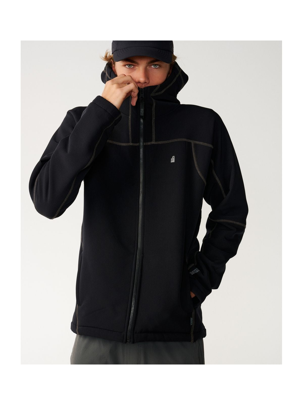 Polar męski RIP CURL S-Series Soft Tech Fleece czarny
