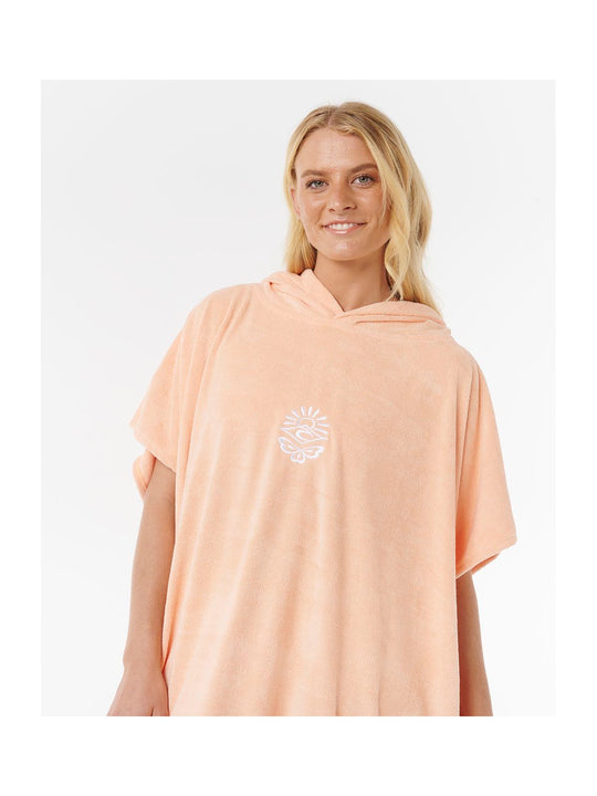 Ponczo damskie RIP CURL Classic Surf Hooded Towel pmarańczowe
