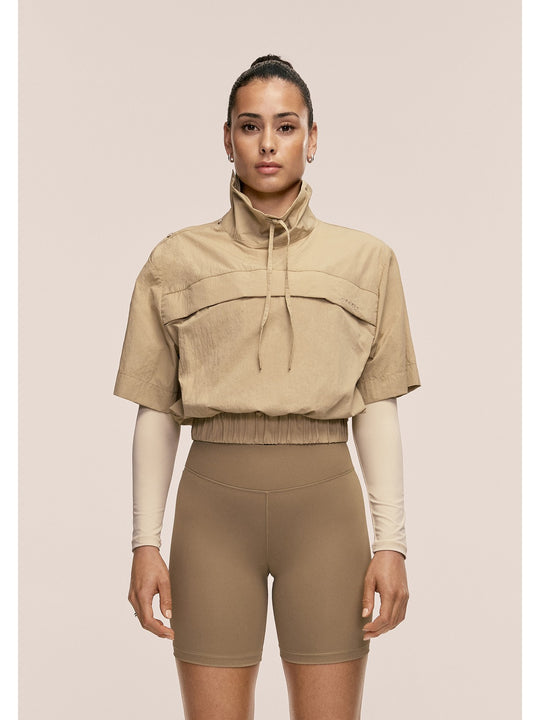 Kurtka damska CASALL Active Short Sleeve Track Jacket kolor piaskowy
