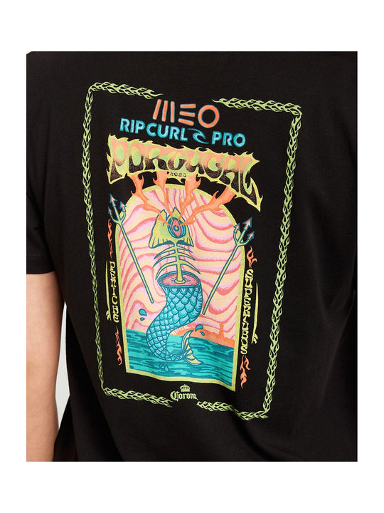 Koszulka RIP CURL Meo Rip Curl Pro 2025 Tee czarny - Adventure Sports
