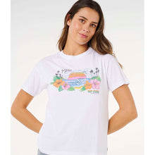 Koszulka damska RIP CURL Sun Rays Cropped Tee biała
