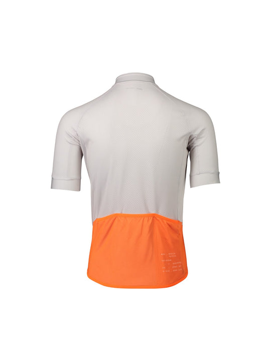 Koszulka rowerowa POC M’s ESSENTIAL ROAD LOGO - szary | pomarańczowy - Adventure Sports
