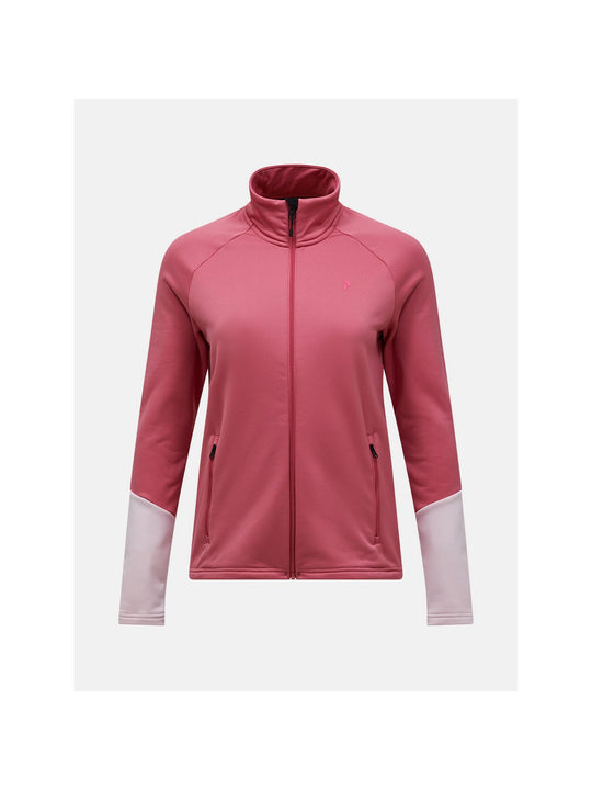 Bluza damska PEAK PERFORMANCE Rider Essentials Midlayer Zip Jacket różowa
