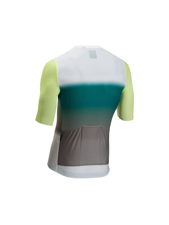 Koszulka rowerowa NORTHWAVE Blade Air Jersey S/s biało żółta
