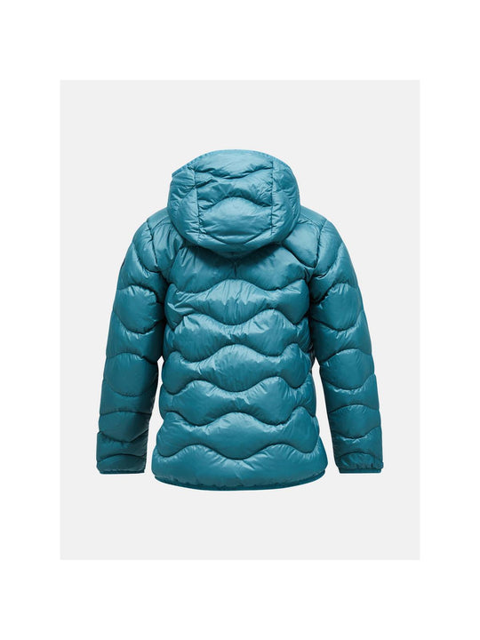 Kurtka puchowa dziecięca Peak Performance Jr Helium Down Hood Jacke zielony - narciarska - Adventure Sports
