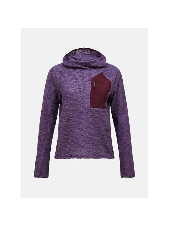 Bluza damska PEAK PERFORMANCE Freelight Polartec Alpha Hood fioletowa
