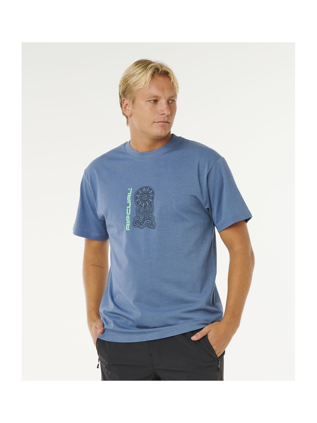 Koszulka męska RIP CURL Search Sundial Tee niebieska