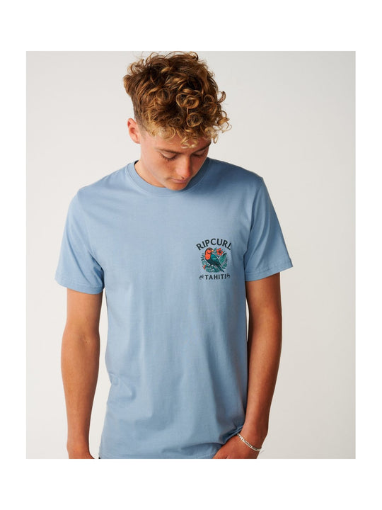 Koszulka męska RIP CURL Desti Animals niebieska
