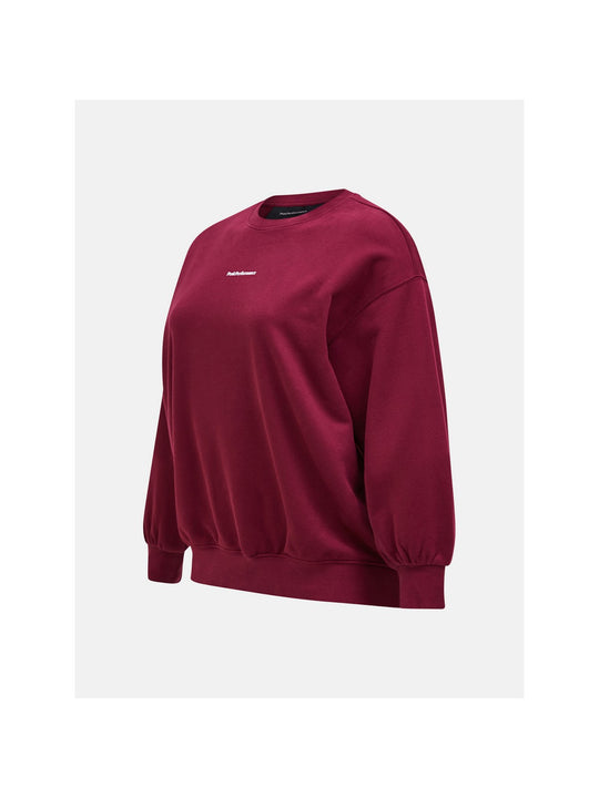 Bluza PEAK PERFORMANCE Original Terry Crew Women bordowy

