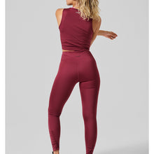 Legginsy CASALL Crease High Waist Tights czerwony - Adventure Sports
