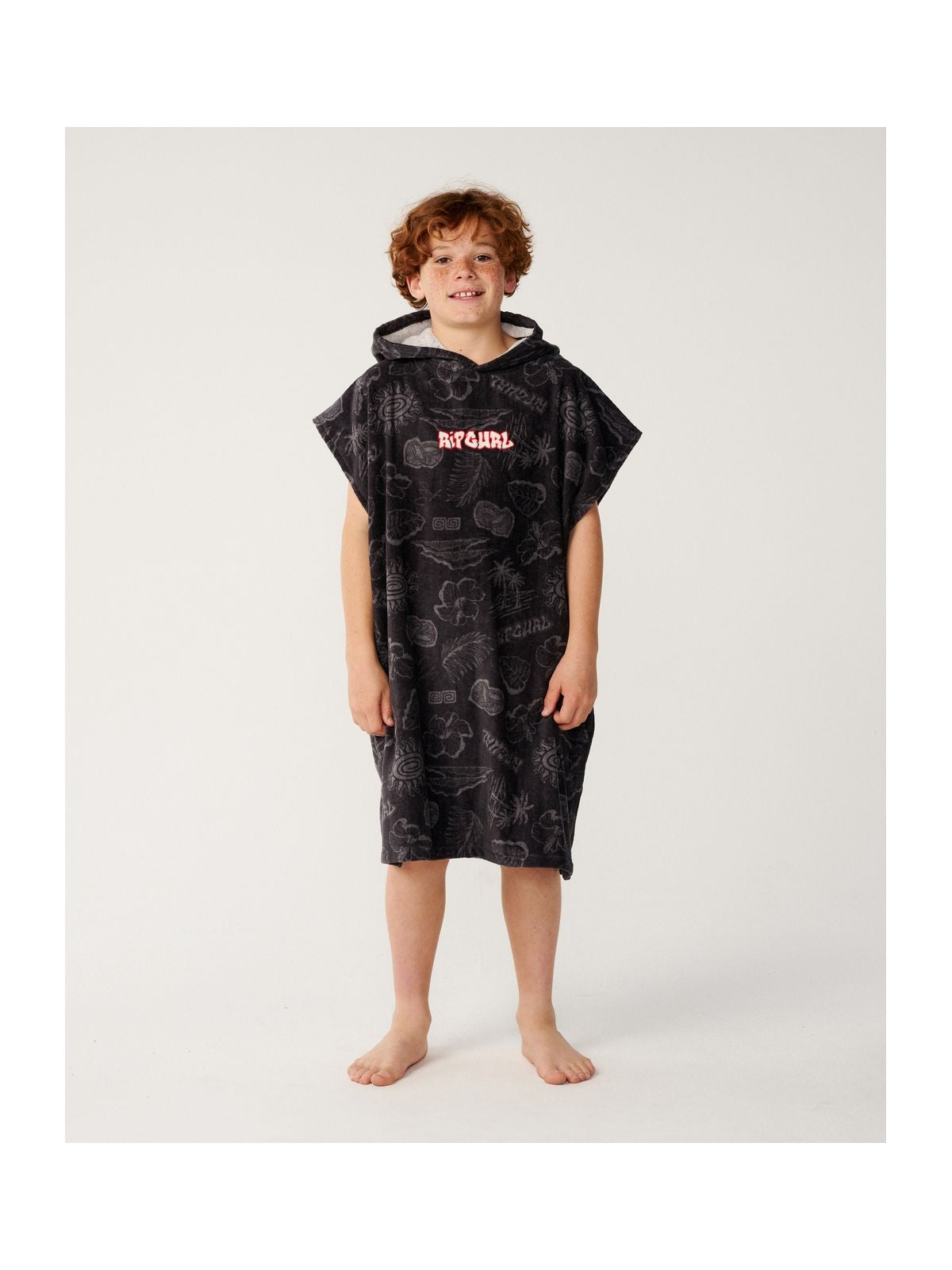 Ponczo męskie RIP CURL Sessions Hooded Towel - Boy czarne