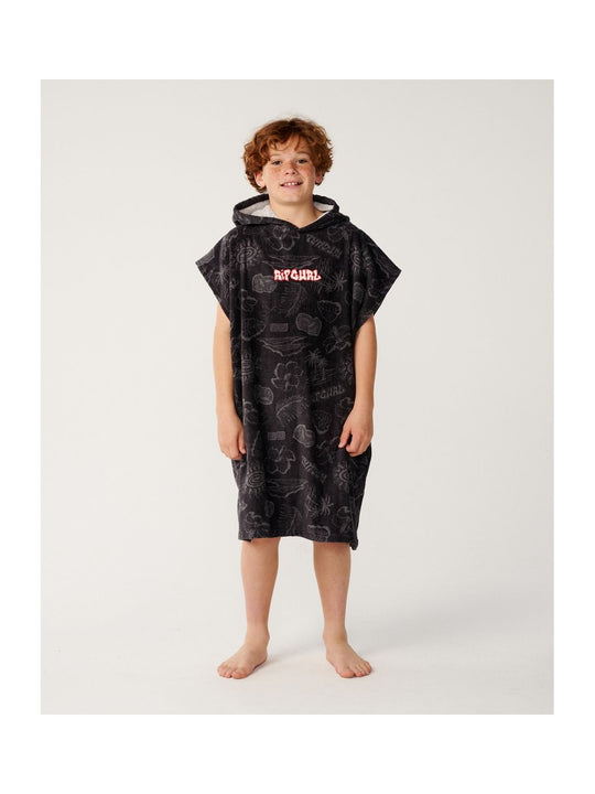 Ponczo męskie RIP CURL Sessions Hooded Towel - Boy czarne
