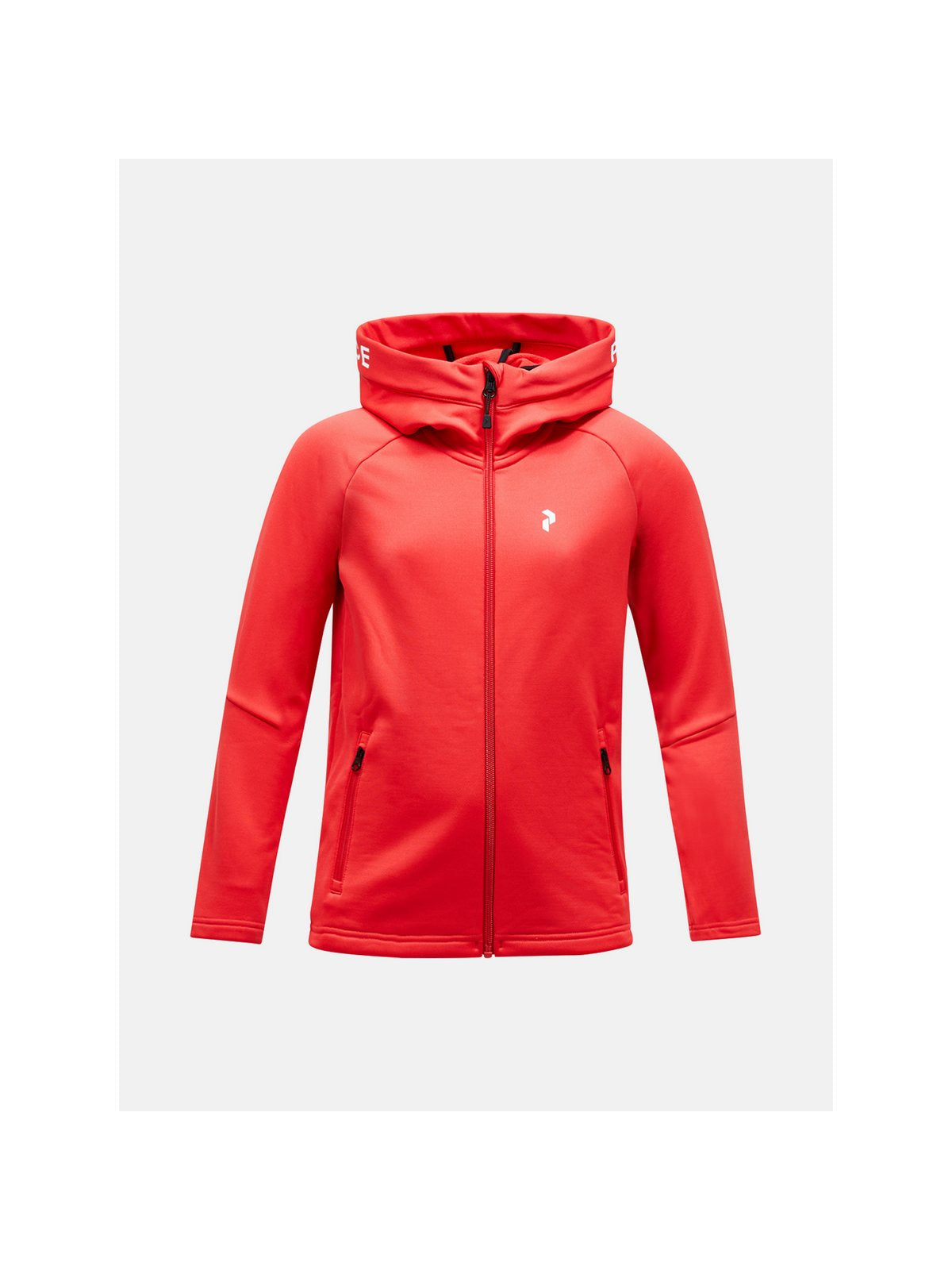 Bluza PEAK PERFORMANCE Rider Zip Hood Junior czerwony - Adventure Sports