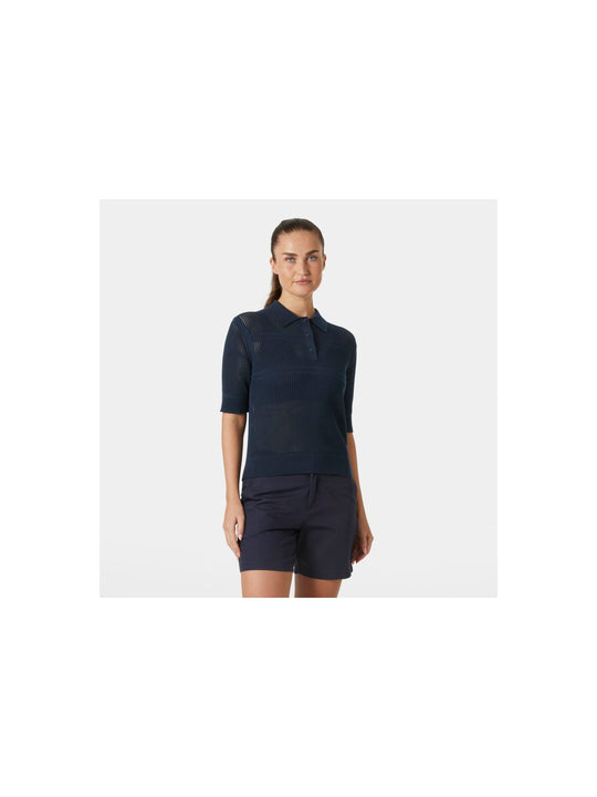 Koszulka HELLY HANSEN W SALT KNIT POLO granatowy - Adventure Sports
