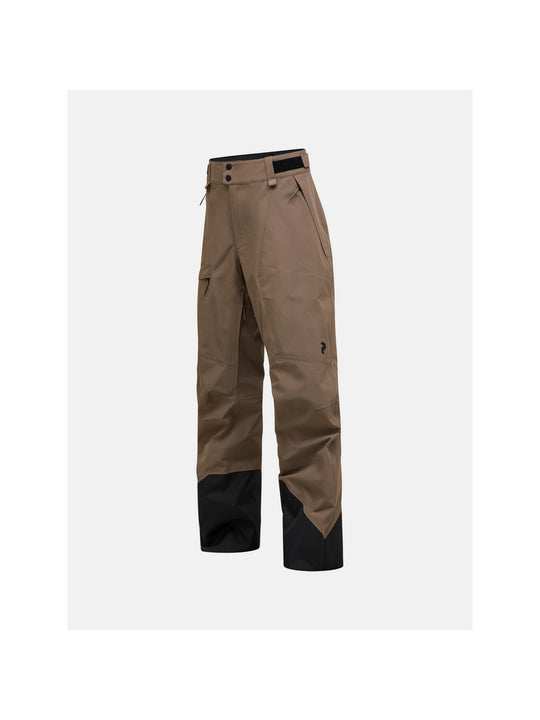 Spodnie narciarskie męskie PEAK PERFORMANCE Vertec HIPE 3L Shell Pants brązowe
