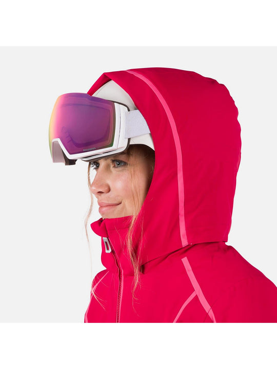 Kurtka narciarska damska Rossignol W Flat Jkt czerwony - Adventure Sports
