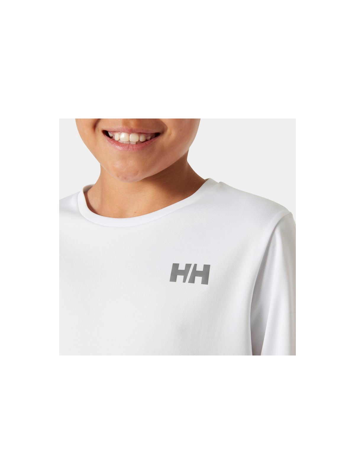 Koszulka HELLY HANSEN JR HH TECH LS CREW biały - Adventure Sports