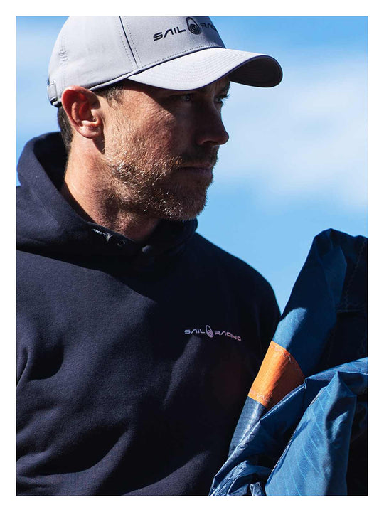 Bluza bawełniana męska SAIL RACING Bowman Logo Hood Granatowy - Adventure Sports
