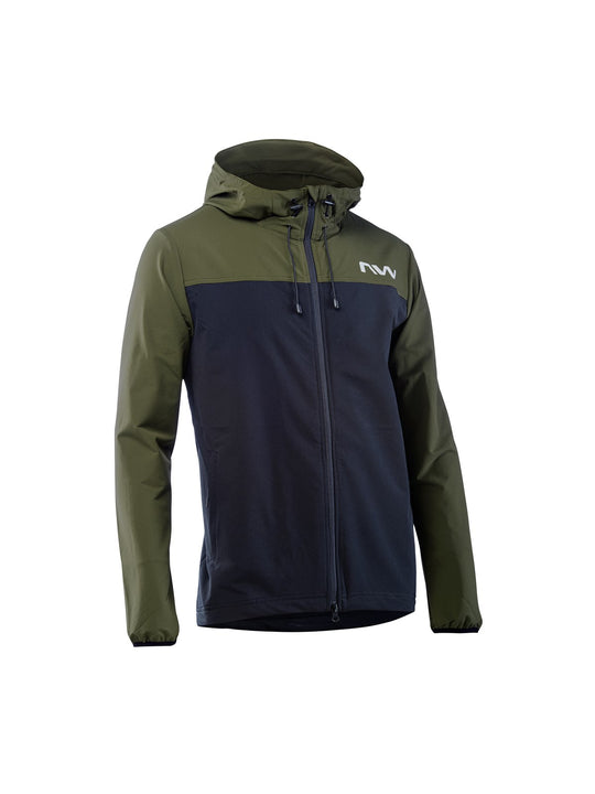 Kurtka rowerowa NORTHWAVE RAMPAGE Lightshell Jacket zielony/czarny - Adventure Sports
