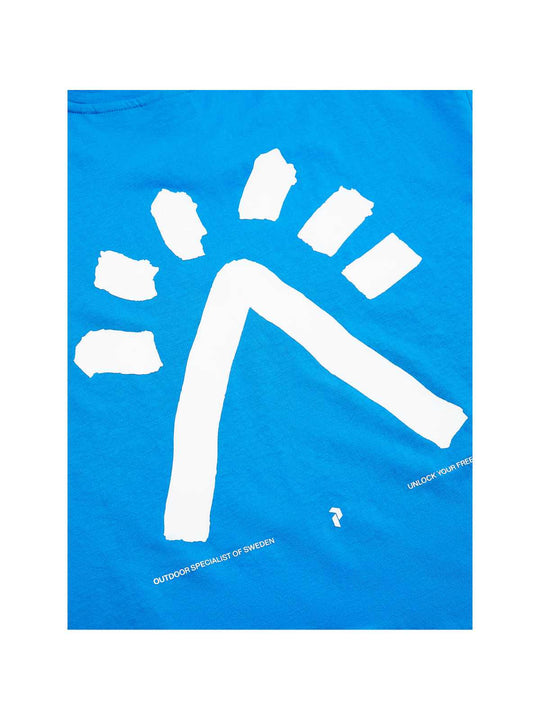 Koszulka PEAK PERFORMANCE Explore Graphic Tee Men niebieski - Adventure Sports
