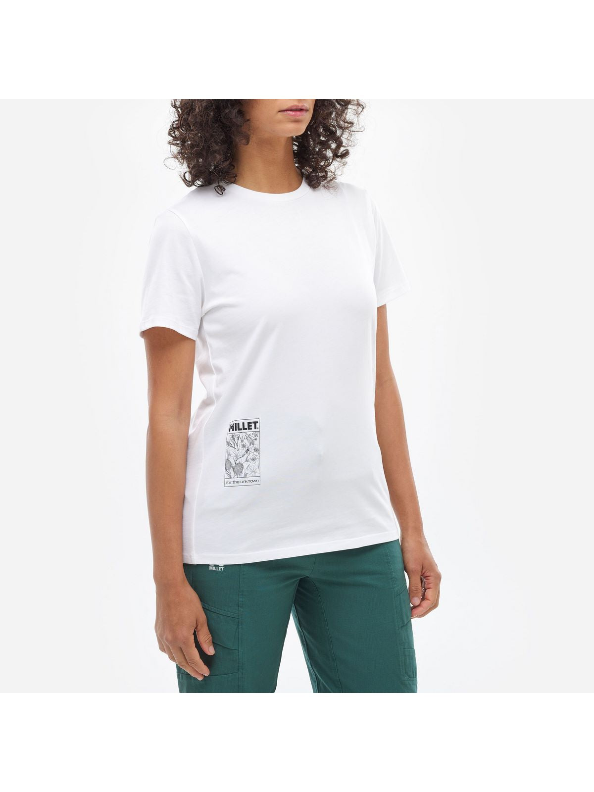 Koszulka damska MILLET Chamonix Flower Ts Ss W biała