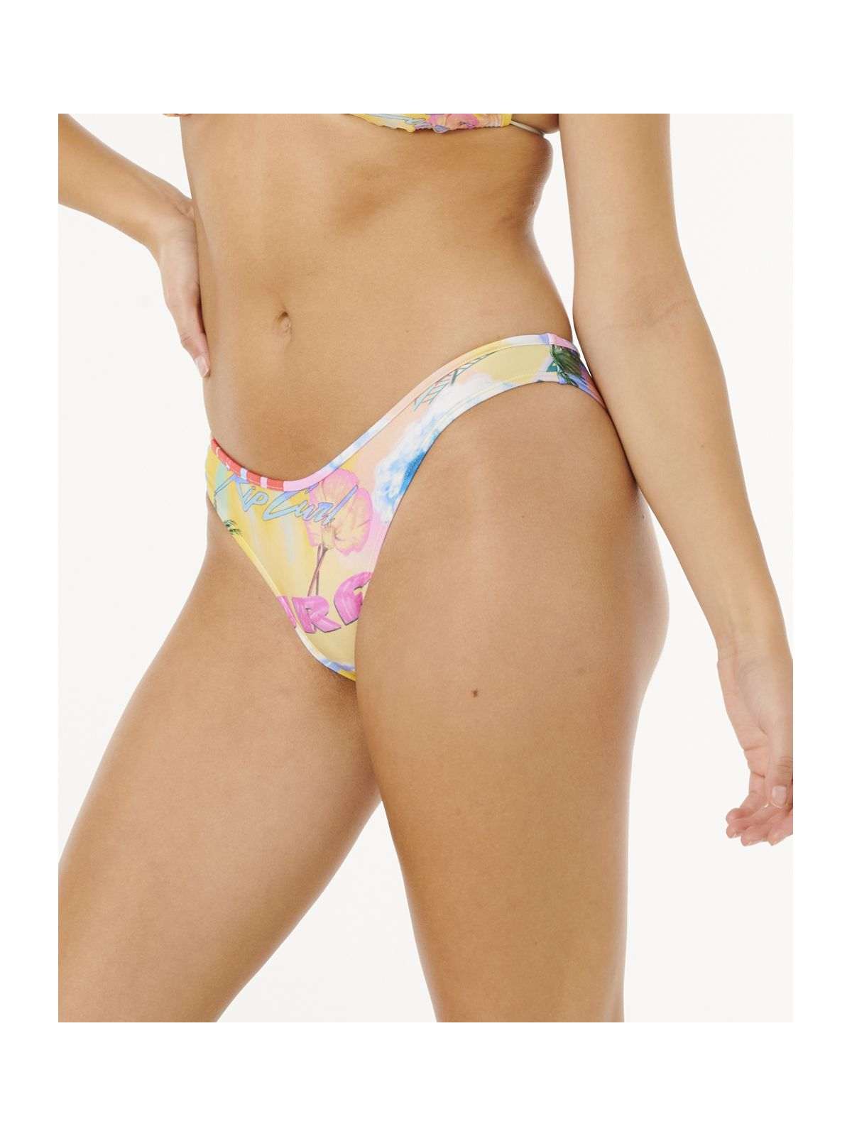 Dół od bikini damski RIP CURL Hotel Malibu Hi Leg Cheeky multikolor