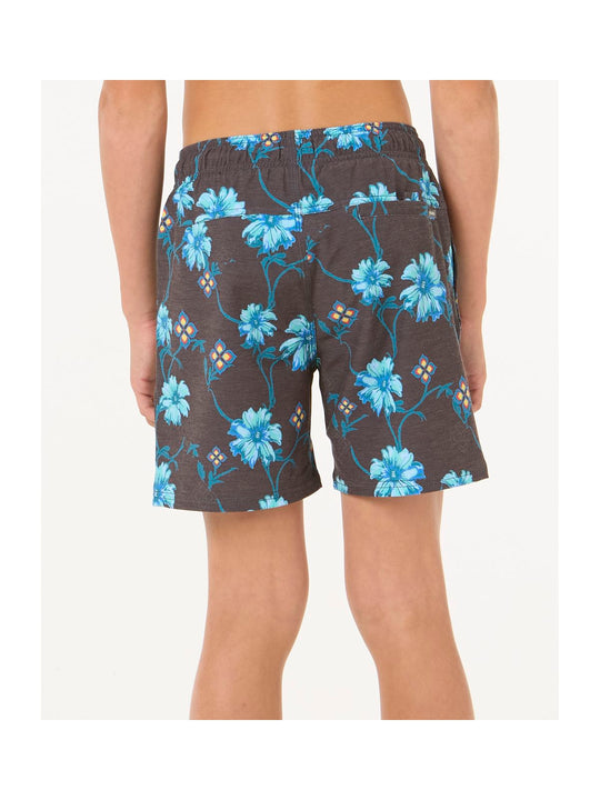 Szorty kąpielowe chłopięce RIP CURL Surf Revival Floral Volley-Boy czarne
