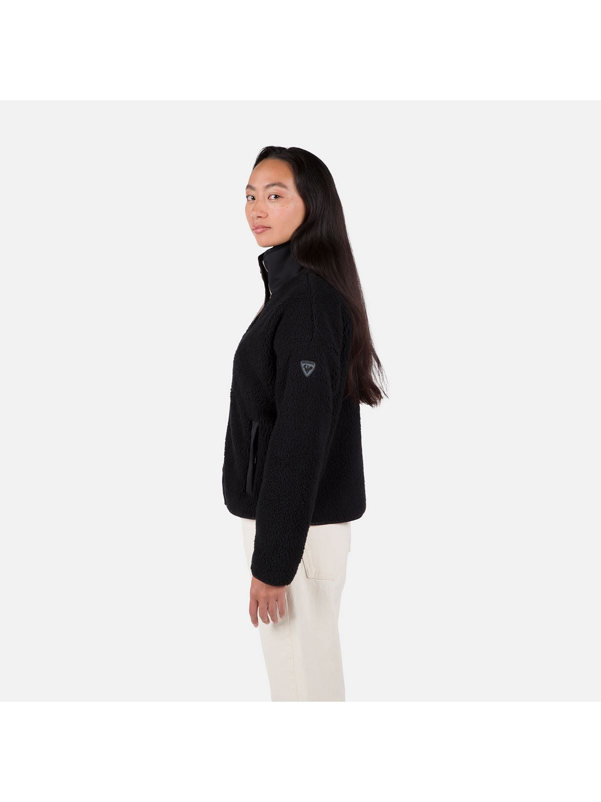 Bluza damska polarowa Rossignol W Cieloalto Fleece czarny - Adventure Sports