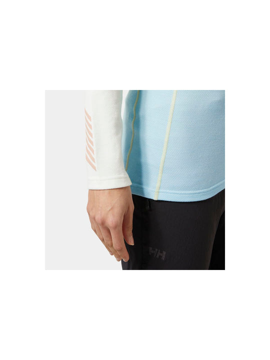 Koszulka damska HELLY HANSEN W Lifa Merino Midweight Crew kolor niebieski
