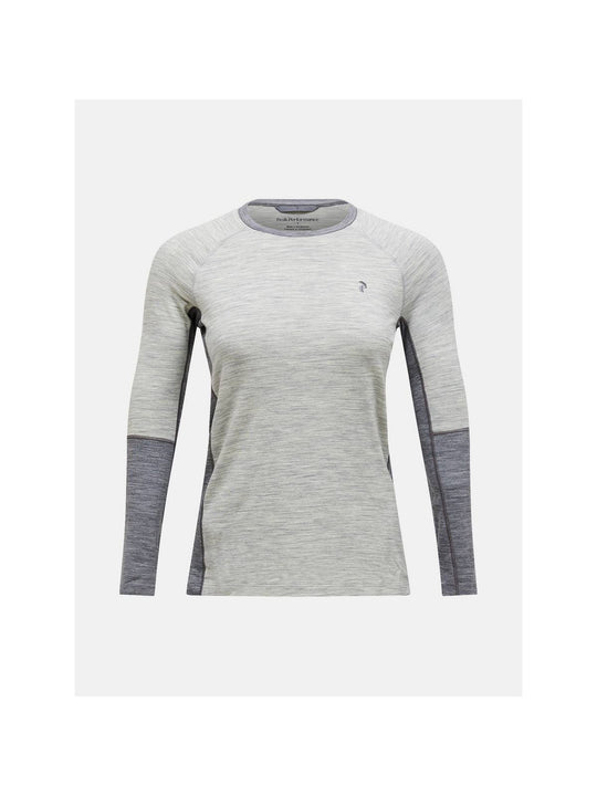 Koszulka Termiczna PEAK PERFORMANCE Magic Crew Wool-blend Baselayer Women szary
