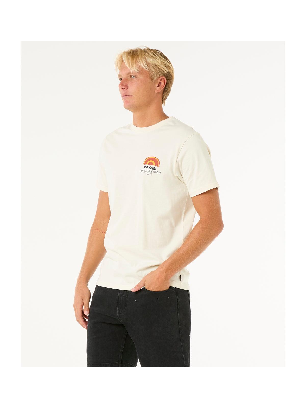 Koszulka męska RIP CURL Keep On Trucking Tee biała