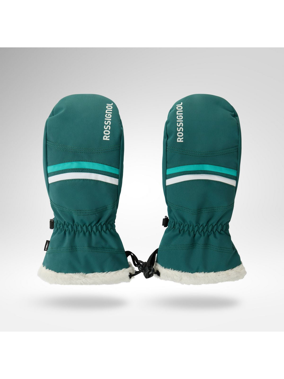 Rękawice narciarskie damskie ROSSIGNOL W Piste Mittens R-Shell Dry zielone